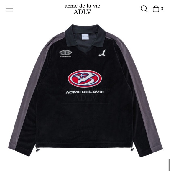 Acmé De La Vie Needlework Velour Long Sleeve - Picture 10 of 11